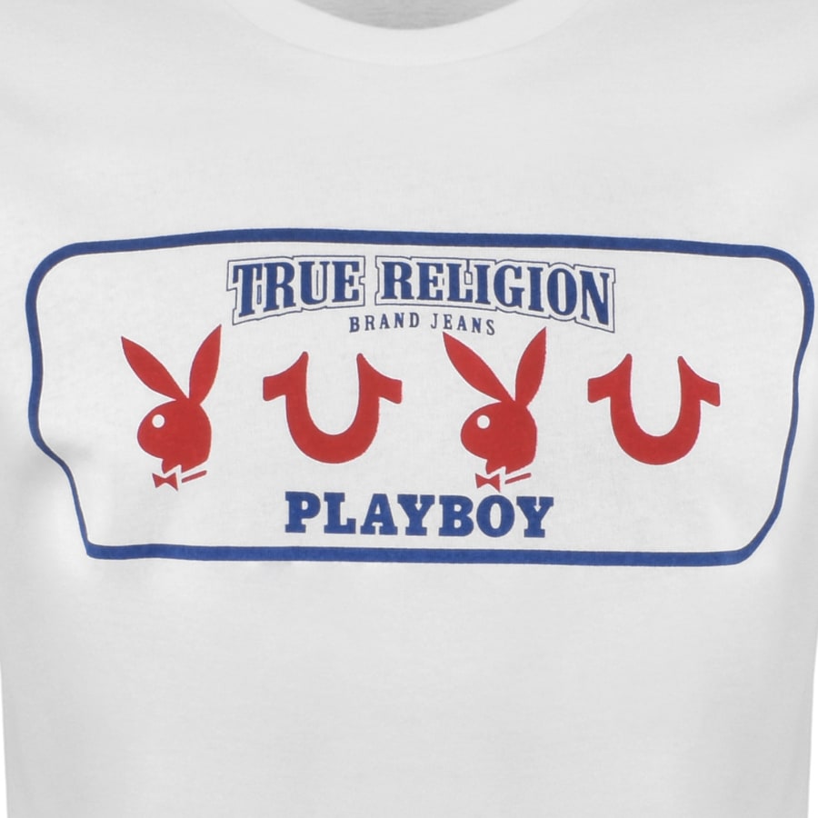 True Religion Playboy Repeat T Shirt White Mainline Menswear